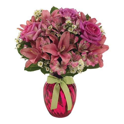 Precious pink flower bouquet for sale at Ingallina's online gift shop