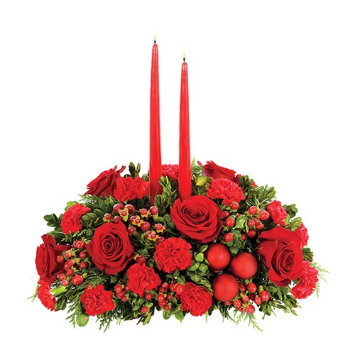 Red & Green Christmas Centerpiece (BF285-11)