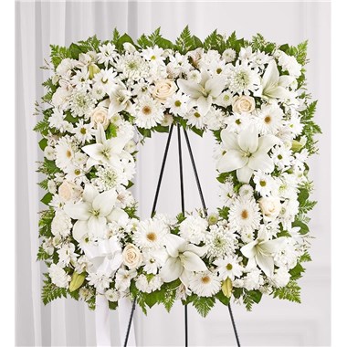 Sentimental Solace Wreath™ - All White