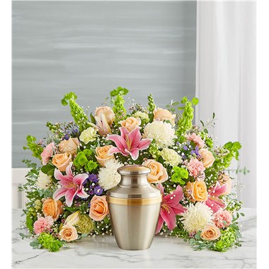 Crescent Cremation Arrangement- Pastel