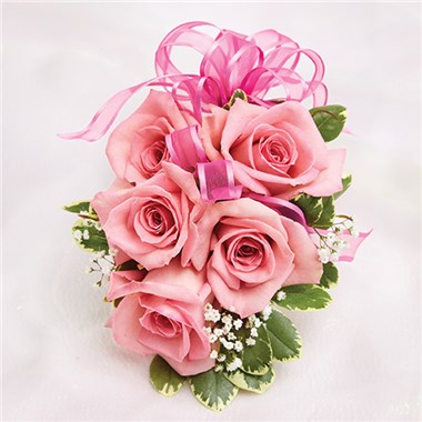 Pink Rose Corsage