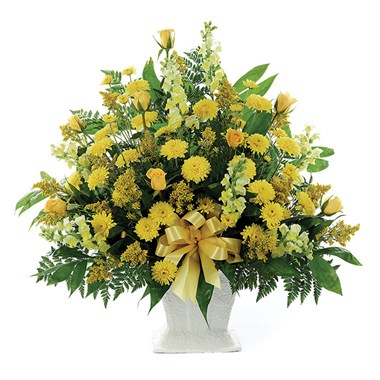 Classic Yellow Mache Basket