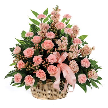 Classic sympathy basket flower arrangements (BF191-11KL)