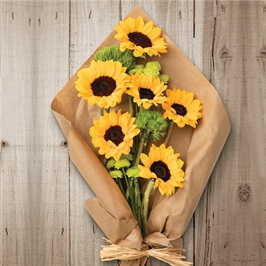 Sunflower Surprise Handwrapped Bouquet