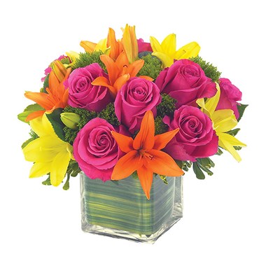 Lovely Lily & Rose Celebration Bouquet